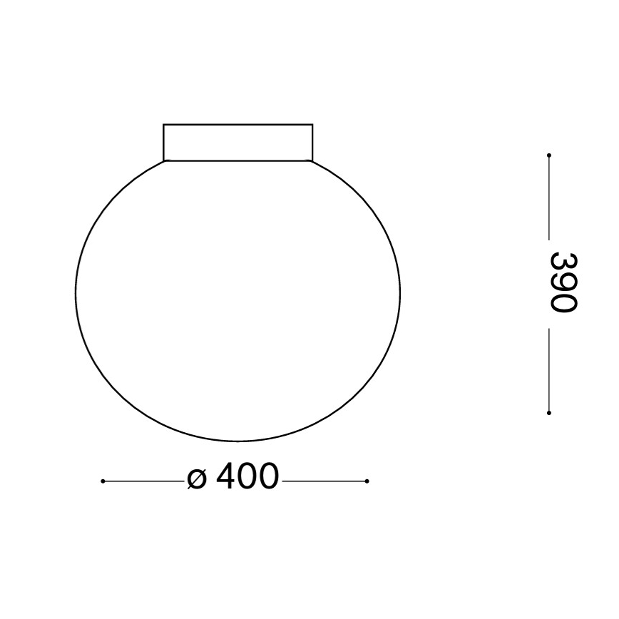 Ideal Lux - Плафон MAPA 1xE27/60W/230V 400 мм