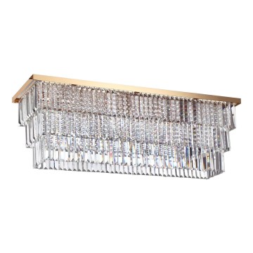 Ideal Lux - Плафон MARTINEZ 8xE14/40W/230V златен