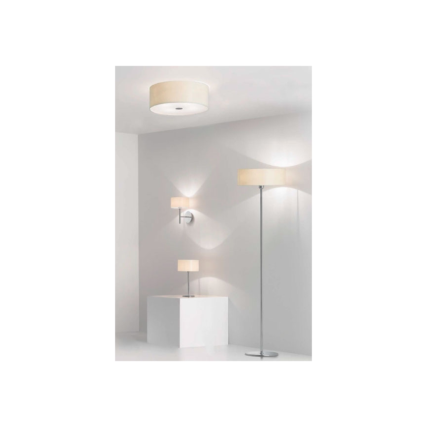 Ideal Lux - Плафон WOODY 4xE27/60W/230V Ø 50 см бял
