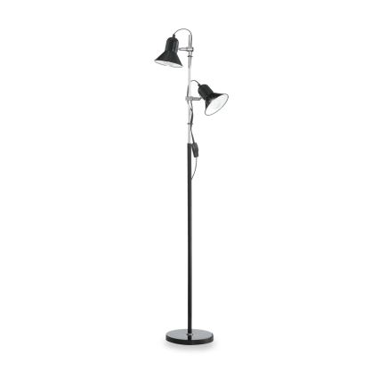 Ideal Lux - Подова лампа 2xE27/60W/230V черна