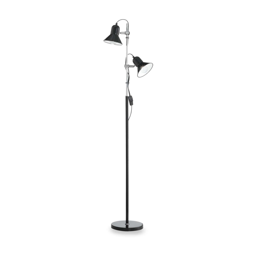 Ideal Lux - Подова лампа 2xE27/60W/230V черна