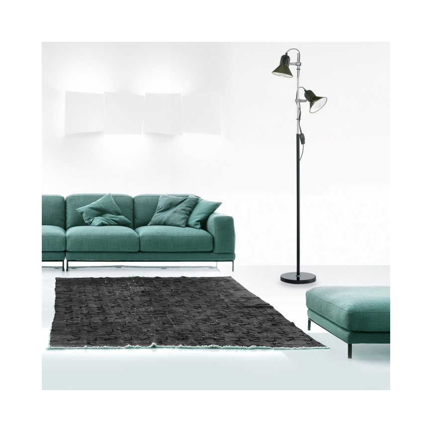 Ideal Lux - Подова лампа 2xE27/60W/230V черна