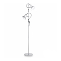 Ideal Lux - Подова лампа 2xE27/60W/230V сребърна