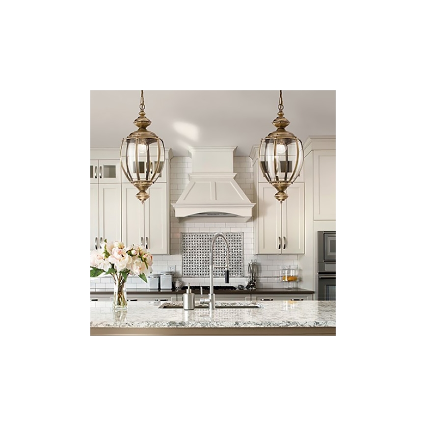 Ideal Lux - Полилей на верига 1xE27/60W/230V, Ø 25 см, бронзов