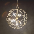Ideal Lux - Полилей на верига KONSE 7xE27/60W/230V Ø 80 см, златист
