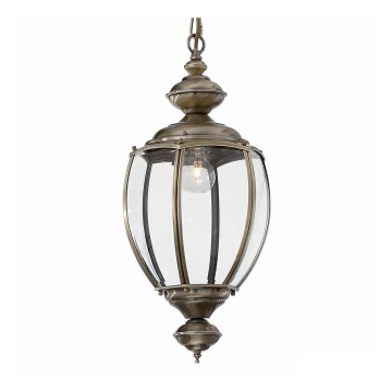 Ideal Lux - полилей на верига NORMA 1xE27/60W/230V диаметър 25 см бронзов
