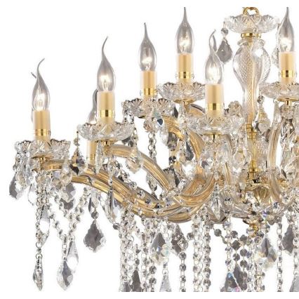 Ideal Lux - Полилей на верижка 12xE14/40W/230V златна