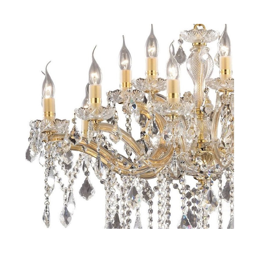 Ideal Lux - Полилей на верижка 12xE14/40W/230V златна