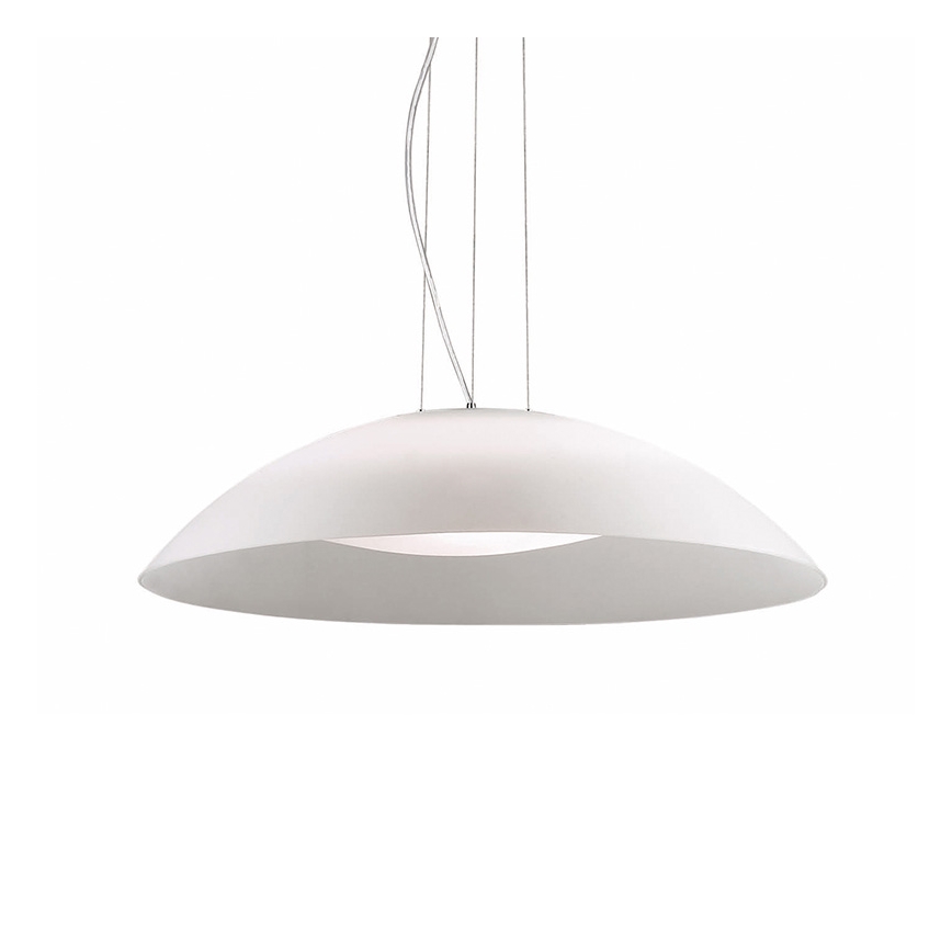 Ideal Lux - Полилей на кабел 3xE27/60W/230V, диаметър 64 см, бял