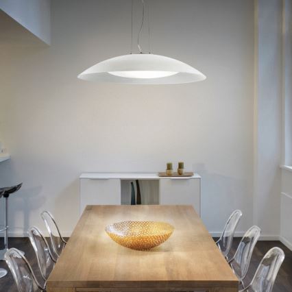 Ideal Lux - Полилей на кабел 3xE27/60W/230V, диаметър 64 см, бял