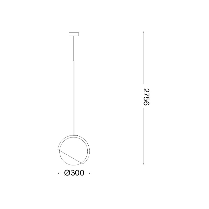 Ideal Lux - Полилей на кабел BLOOM 1xE27/42W/230V Ø 30 cm черен