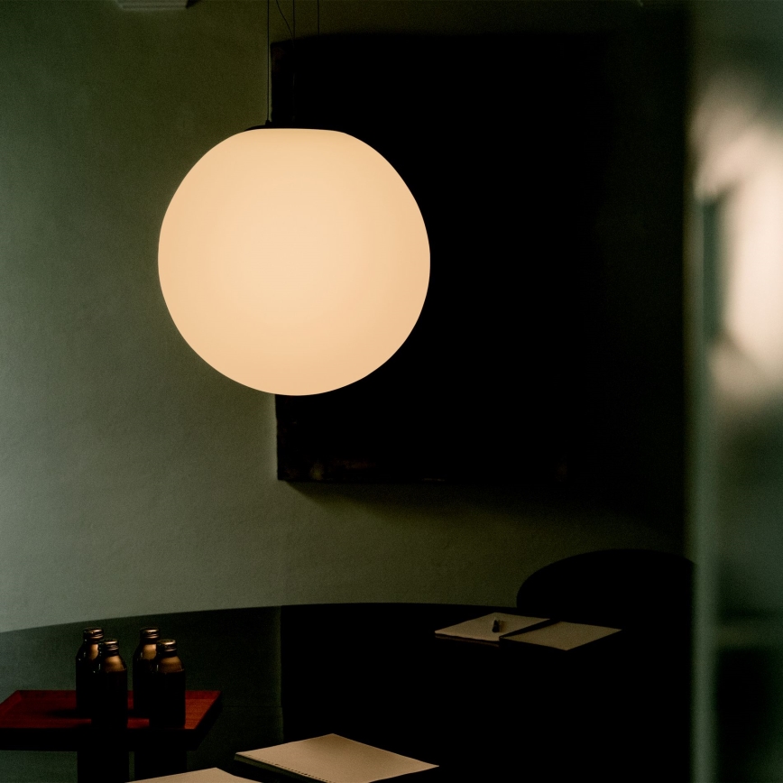 Ideal Lux - Полилей на кабел MAPA 1xE27/42W/230V Ø 40 см бял