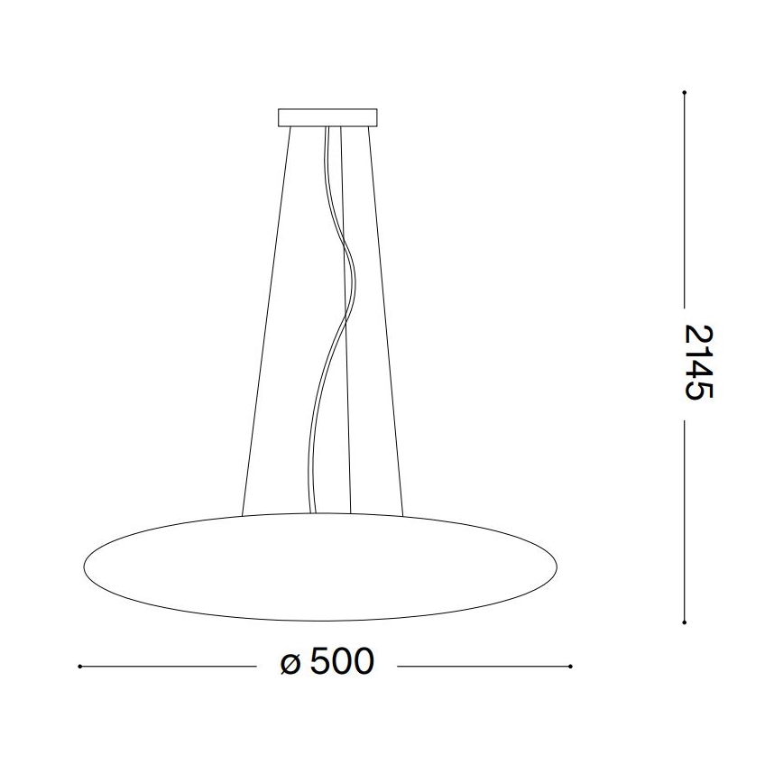 Ideal Lux - Полилей на кабел SMARTIES 3xE27/42W/230V 50 cm бял