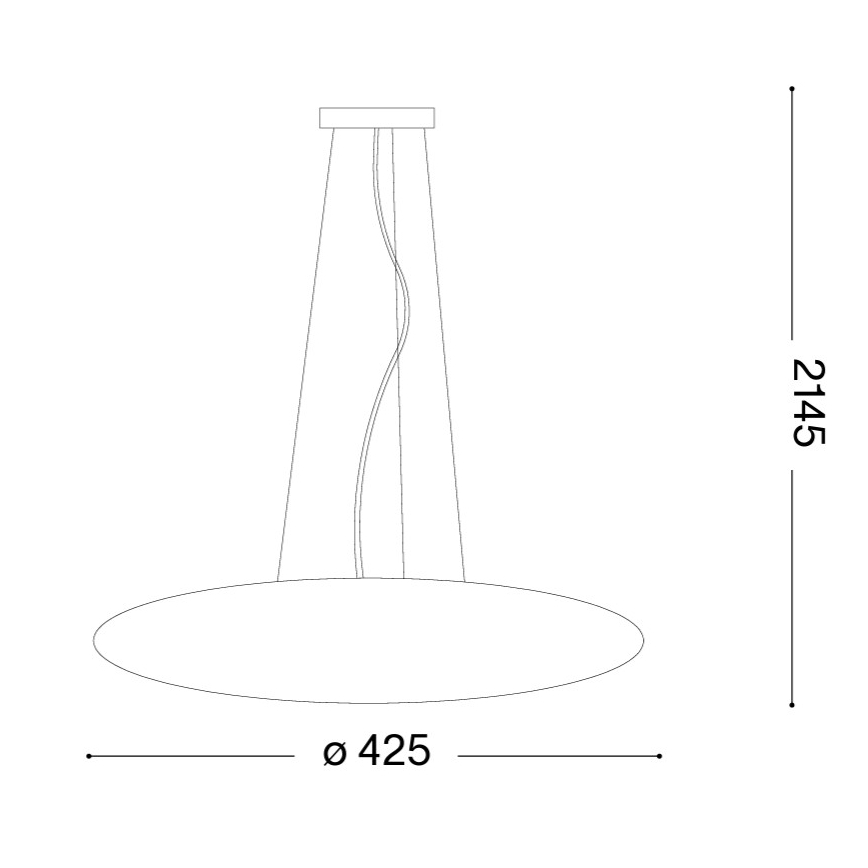 Ideal Lux - Полилей на кабел SMARTIES 3xE27/42W/230V, диаметър 42,5 см, бял