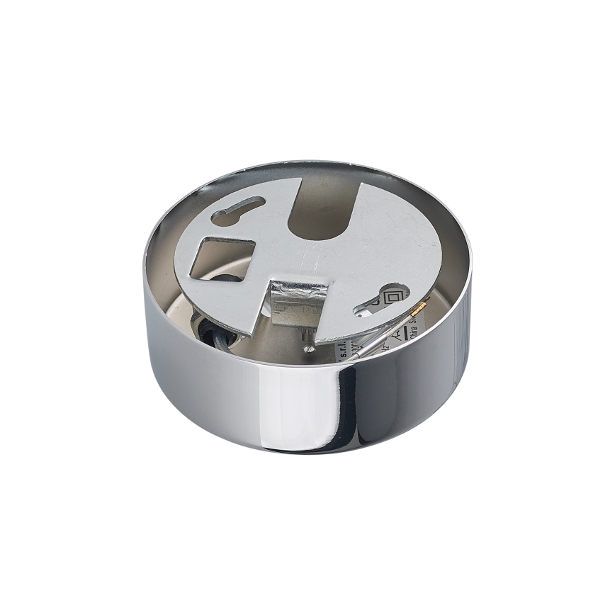 Ideal Lux - Полилей с кабелно окачване NODI 9xE14/28W/230V Ø 80 см лъскав хром/бял