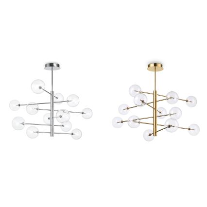 Ideal Lux - Резервен абажур за полилей и лампа EQUINOXE, диаметър 15 см, прозрачен