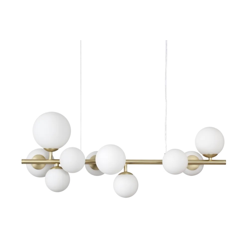 Ideal Lux - Резервен абажур за полилей/осветително тяло/лампа PERLAGE, диаметър 12 см, бял