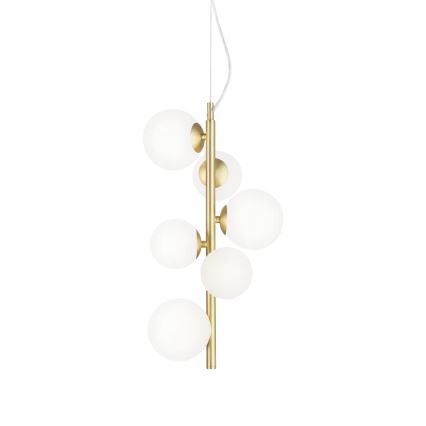 Ideal Lux - Резервен абажур за полилей/осветително тяло/лампа PERLAGE, диаметър 12 см, бял