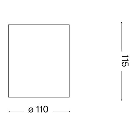 Ideal Lux - Спот за баня GUN 1xGU10/28W/230V IP44 черен
