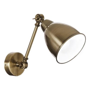 Ideal Lux - Стенен аплик NEWTON 1xE27/42W/230V бронзов