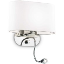 Ideal Lux - Стенна лампа 1xE14/40W+LED/1W