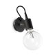 Ideal Lux - Стенна лампа 1xE27/60W/230V черна