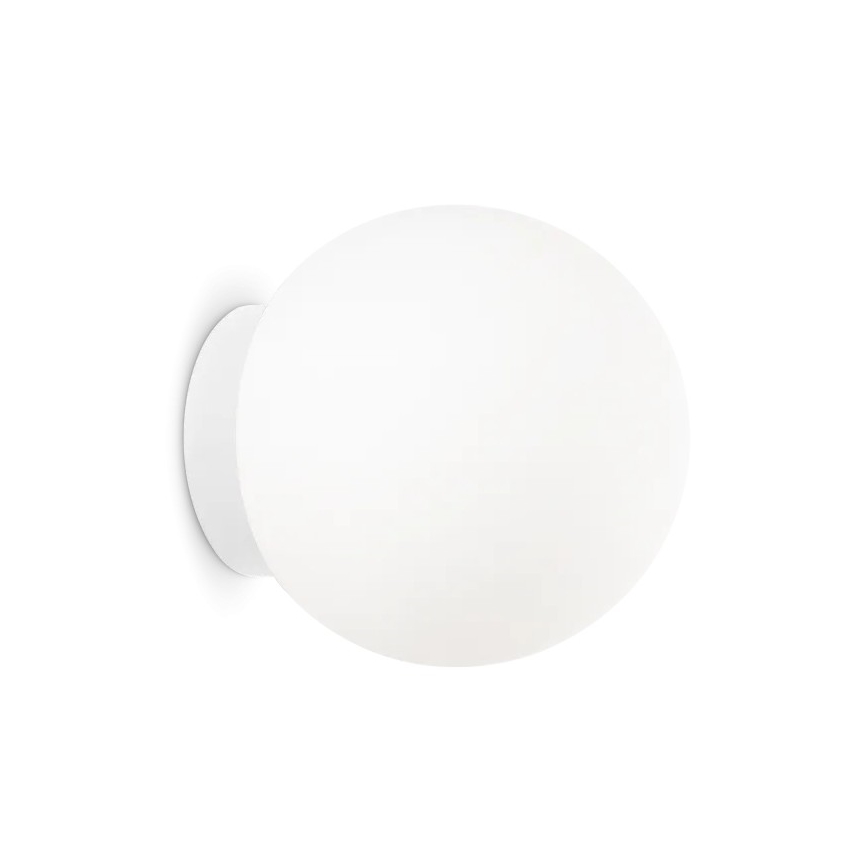 Ideal Lux - Стенно осветително тяло MAPA, 1xE27/42W/230V, Ø 20 см, бяло