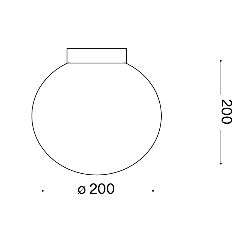 Ideal Lux - Стенно осветително тяло MAPA, 1xE27/42W/230V, Ø 20 см, бяло