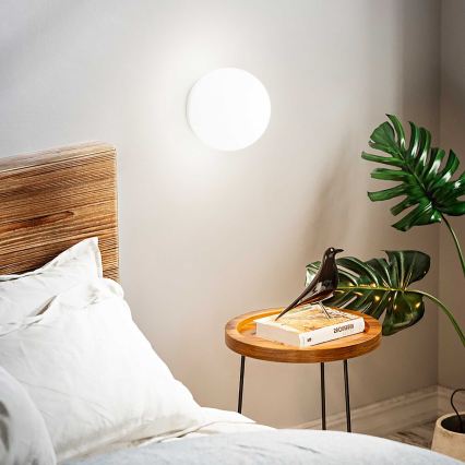 Ideal Lux - Стенно осветително тяло MAPA 1xE27/42W/230V Ø 30 см бяло