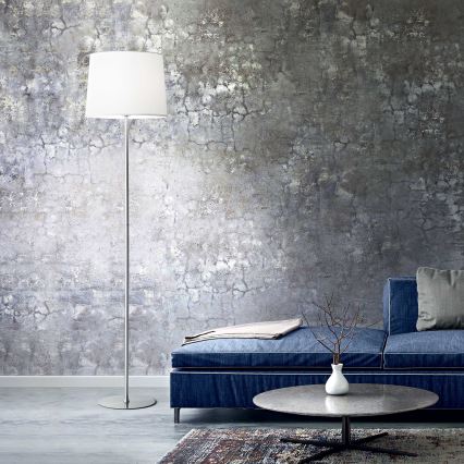 Ideal Lux - Стойка за лампа SET UP 1xE27/42W/230V лъскав хром