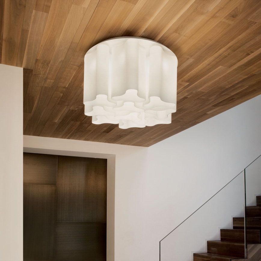 Ideal Lux - Таванно осветително тяло COMPO 10xE27/52W/230V Ø 73,5 cm, бяло
