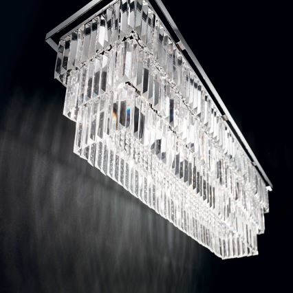Ideal Lux - Таванно осветително тяло MARTINEZ 8xE14/40W/230V лъскав хром