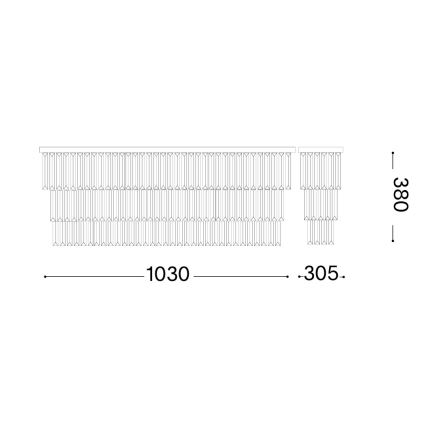 Ideal Lux - Таванно осветително тяло MARTINEZ 8xE14/40W/230V лъскав хром