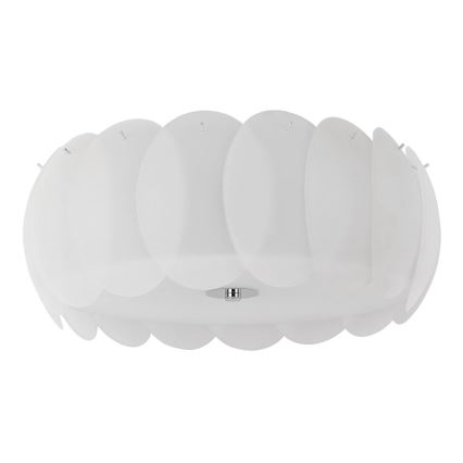 Ideal Lux - Таванно осветително тяло OVALINO 8xE27/60W/230V Ø 53,5 см бяло