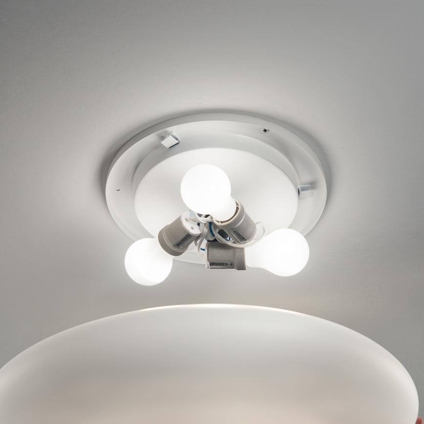 Ideal Lux - Таванно осветително тяло SMARTIES 3xE27/42W/230V Ø 50 см бяло