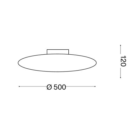 Ideal Lux - Таванно осветително тяло SMARTIES 3xE27/42W/230V Ø 50 см бяло