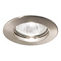 Ideal Lux - Вградено осветително тяло JAZZ 1xGU10/50W/230V Ø 7,7 см матов хром