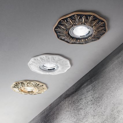 Ideal Lux - Вградено осветително тяло POLKA 1xGU10/50W/230V бяло