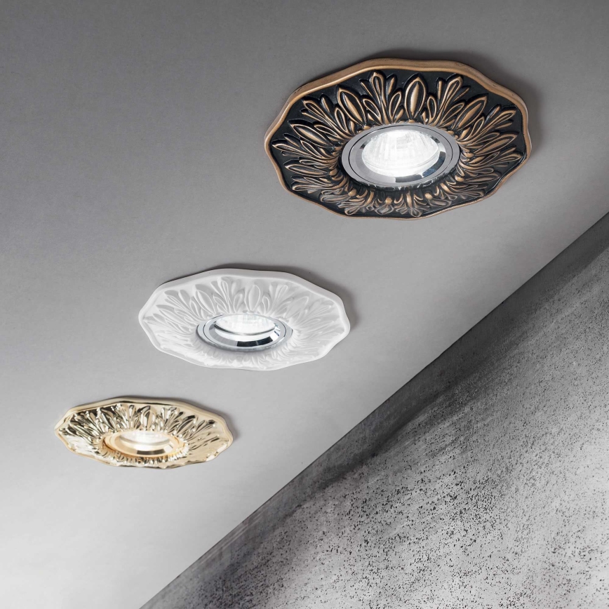 Ideal Lux - Вградено осветително тяло POLKA 1xGU10/50W/230V бронзово