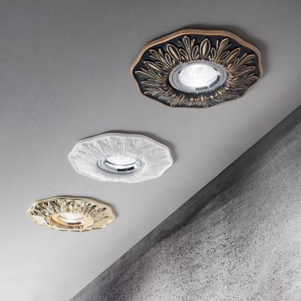 Ideal Lux - Вградено осветително тяло POLKA 1xGU10/50W/230V златно