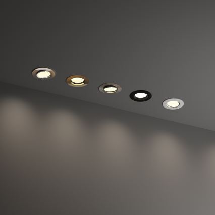 Ideal Lux - Вградено осветително тяло SWING 1xGU10/28W/230V Ø 8,2 см лъскав хром