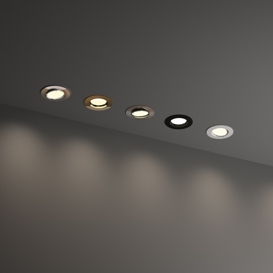 Ideal Lux - Вградено осветително тяло SWING 1xGU10/28W/230V Ø 8,2 см месинг