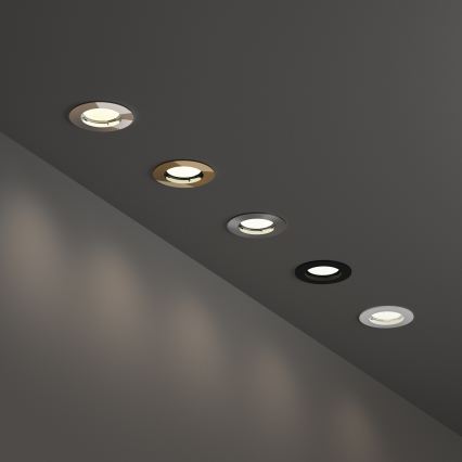 Ideal Lux - Вградено таванно осветително тяло 1xGU10/50W/230V диаметър 7,7 см, лъскав хром