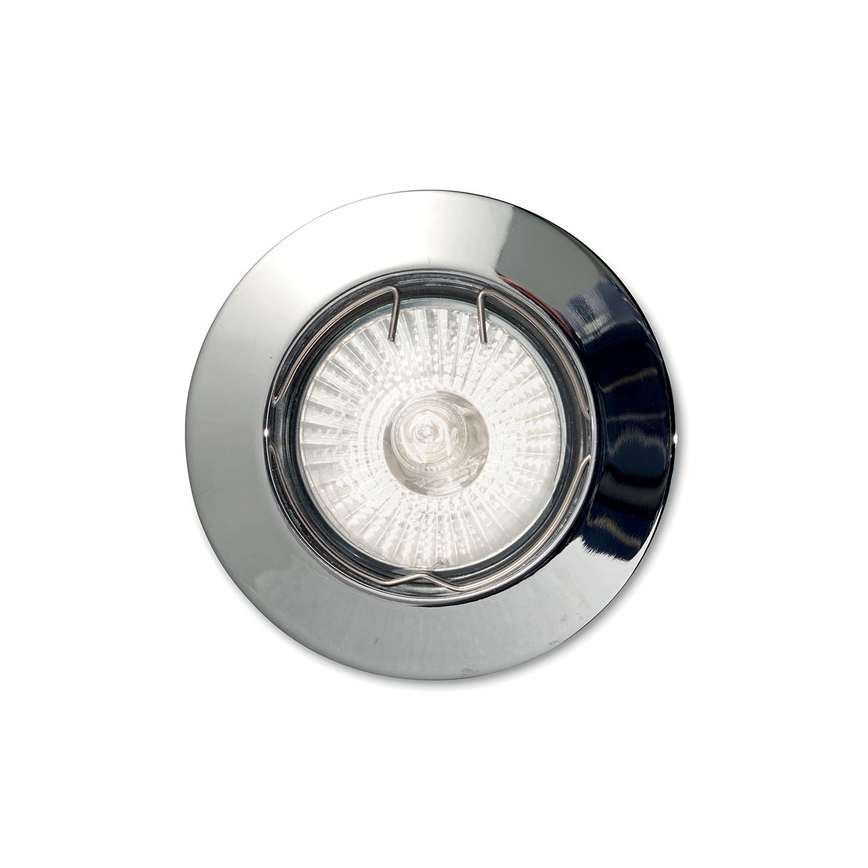 Ideal Lux - Вградено таванно осветително тяло 1xGU10/50W/230V диаметър 7,7 см, лъскав хром