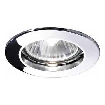 Ideal Lux - Вградено таванно осветително тяло JAZZ 1xGU10/50W/230V Ø 7,7 cm, лъскав хром
