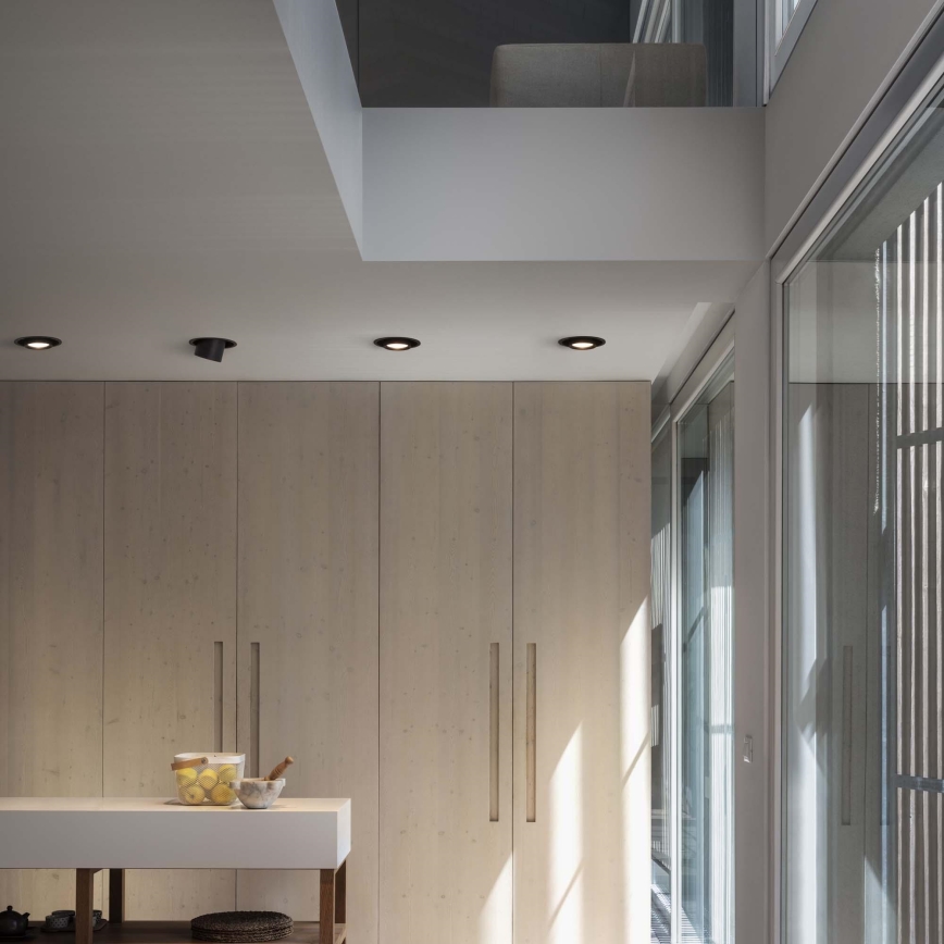 Ideal Lux - LED вградено точково осветително тяло NOVA LED/12W/230V CRI 90 Ø 11 см черно