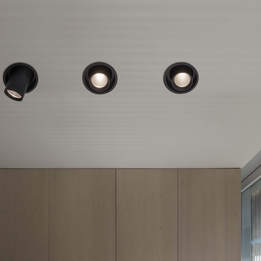 Ideal Lux - LED вградено точково осветително тяло NOVA LED/12W/230V CRI 90 Ø 11 см черно