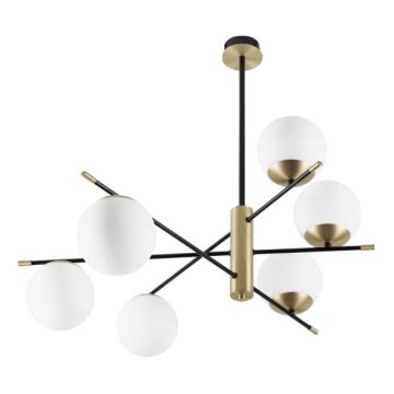 Ideal Lux - Висящ полилей GOURMET 6xE14/28W/230V Ø 100 см златист
