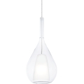 Ideal Lux - Висяща лампа на кабел KALIQUE, 1xE27/42W/230V, Ø 18 см, прозрачно стъкло