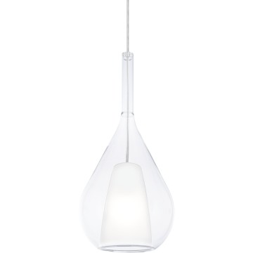 Ideal Lux - Висяща лампа на кабел KALIQUE, 1xE27/42W/230V, Ø 18 см, прозрачно стъкло